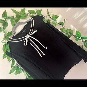Beautiful Black shirt with ribbon